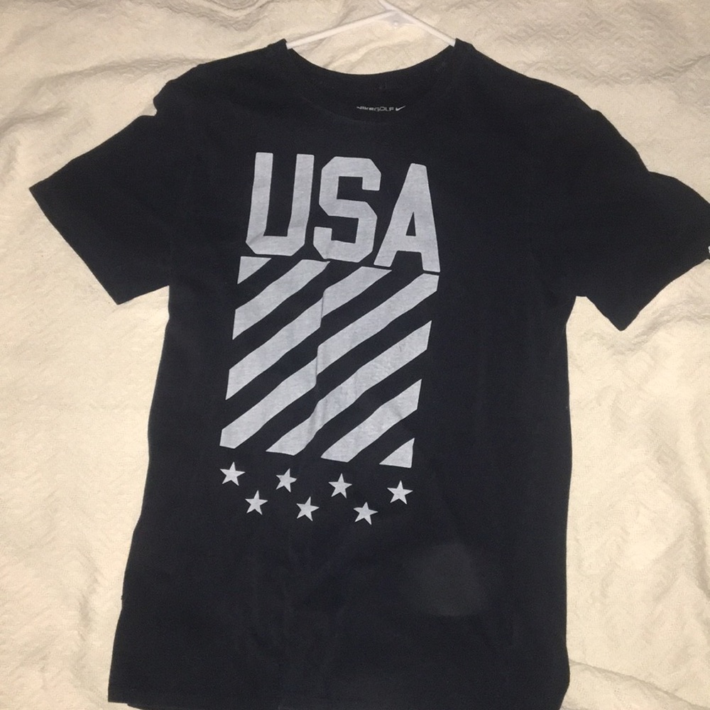 Navy Blue Nike Golf  USA (7) T Shirt